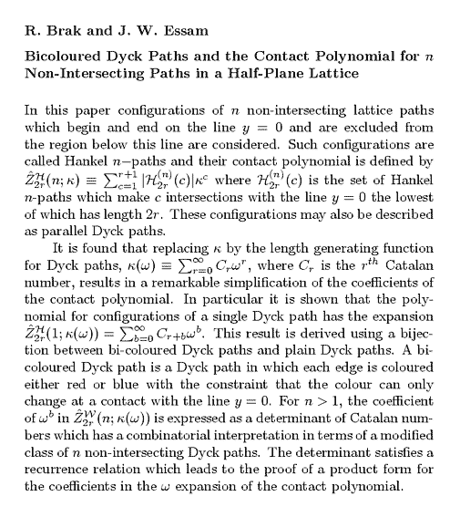 Plain TeX source file for the abstract.