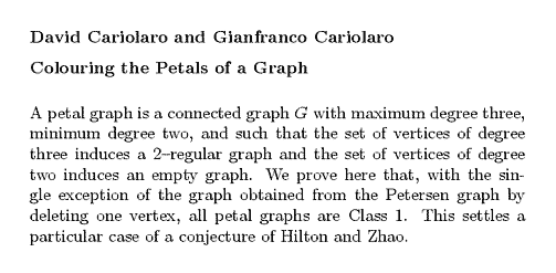Plain TeX source file for the abstract.