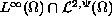 $L^\infty(\Omega)\cap{\cal L}^{2,\Psi}(\Omega)$