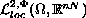 ${\cal L}_{loc}^{2,\Phi}(\Omega,\mathbb{R}^{nN})$