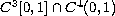 $C^3[0,1]\cap C^4(0,1)$