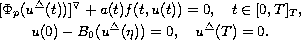 $$\displaylines{
 [ \Phi _p(u^{\triangle }(t))] ^{\triangledown}+a(t)f(t,u(t))
 =0,\quad t\in [0,T]_{T}, \cr
 u(0)-B_0(u^{\triangle }(\eta )) = 0,\quad u^{\triangle }(T)=0.
 }$$