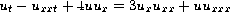 $u_t - u_{xxt} 
 + 4uu_x = 3u_{x}u_{xx}+ uu_{xxx}$