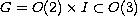 $G=O(2)\times I \subset O(3)$