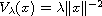 $V_\lambda(x)=\lambda \|x\|^{-2}$