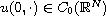 $u(0,\cdot) \in C_0(\mathbb{R}^N)$