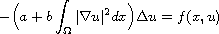 $$
 -\Big(a+b\int_\Omega|\nabla u|^2dx\Big)\Delta u=f(x,u)
 $$