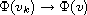 $\Phi(v_k)\to \Phi(v)$