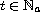 $t\in\mathbb{N}_a$