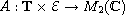 $A:\mathbb{T}\times \mathcal{E}\to M_2(\mathbb{C})$