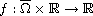 $f:\overline{\Omega}\times\mathbb{R}\to\mathbb{R}$