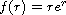 $f(r)=re^r$