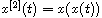 $x^{[2]}(t) = x(x(t))$