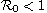 $\mathcal{R}_0<1$