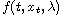 $f(t,x_t,\lambda)$