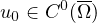 $u_0\in C^0(\overline{\Omega})$