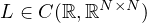 $L\in C(\mathbb{R},\mathbb{R}^{N\times N})$