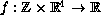 $f: \mathbb {Z} \times {\mathbb R} ^4 \to {\mathbb R}$