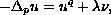 $$
   -\Delta_{p}u=u^{q}+\lambda\nu,
  $$