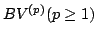 $ BV^{(p)} (pge 1)$