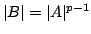 $ vert Bvert=vert Avert^{p-1}$