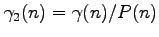 $ \gamma_2(n)=\gamma(n)/P(n)$