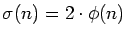 $\sigma(n)=2\cdot\phi(n)$