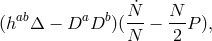 ab a b N˙- N-- (h Δ − D D )(N − 2 P),