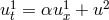 u1 = αu1 + u2 t x
