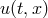 u(t,x)