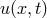 u (x,t)