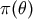 &#x03C0; &#x0028;&#x03B8; &#x0029;