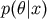 p&#x0028;&#x03B8;&#x007C;x&#x0029;