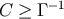 &#x2212;1 C &#x2265; &#x0393;