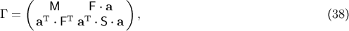 &amp;#x0028; M F &amp;#x22C5; a &amp;#x0029; &amp;#x0393; = T T T , &amp;#x0028;38 &amp;#x0029; a &amp;#x22C5; F a &amp;#x22C5; S &amp;#x22C5; a