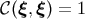 &#x1D49E; &#x0028;&#x03BE;, &#x03BE;&#x0029; = 1