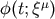 &#x03C6; &#x0028;t;&#x03BE;&#x03BC;&#x0029;