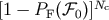 &#x005B;1 &#x2212; PF&#x0028;&#x2131;0 &#x0029;&#x005D;Nc