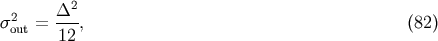 &amp;#x0394;2 &amp;#x03C3;2out =---, &amp;#x0028;82 &amp;#x0029; 12