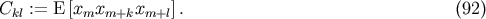 C := E &amp;#x005B;x x x &amp;#x005D;. &amp;#x0028;92 &amp;#x0029; kl m m+k m+l