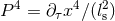 P 4 = ∂τx4β(l2) s