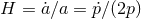 H = aΛβa = Λpβ(2p)