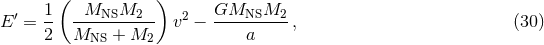 ( ) ′ 1- --MNSM2---- 2 GMNSM2---- E = 2 MNS + M2 v − a , (30 )