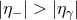 |η | > |η | − γ