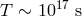 T ∼ 1017 s