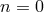 n = 0