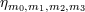 η m0,m1,m2,m3