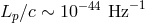 Lp ∕c ∼ 10−44 Hz− 1