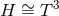 H ∼= T 3