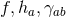 f,ha,γab